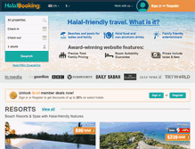 Tablet Screenshot of halalbooking.com